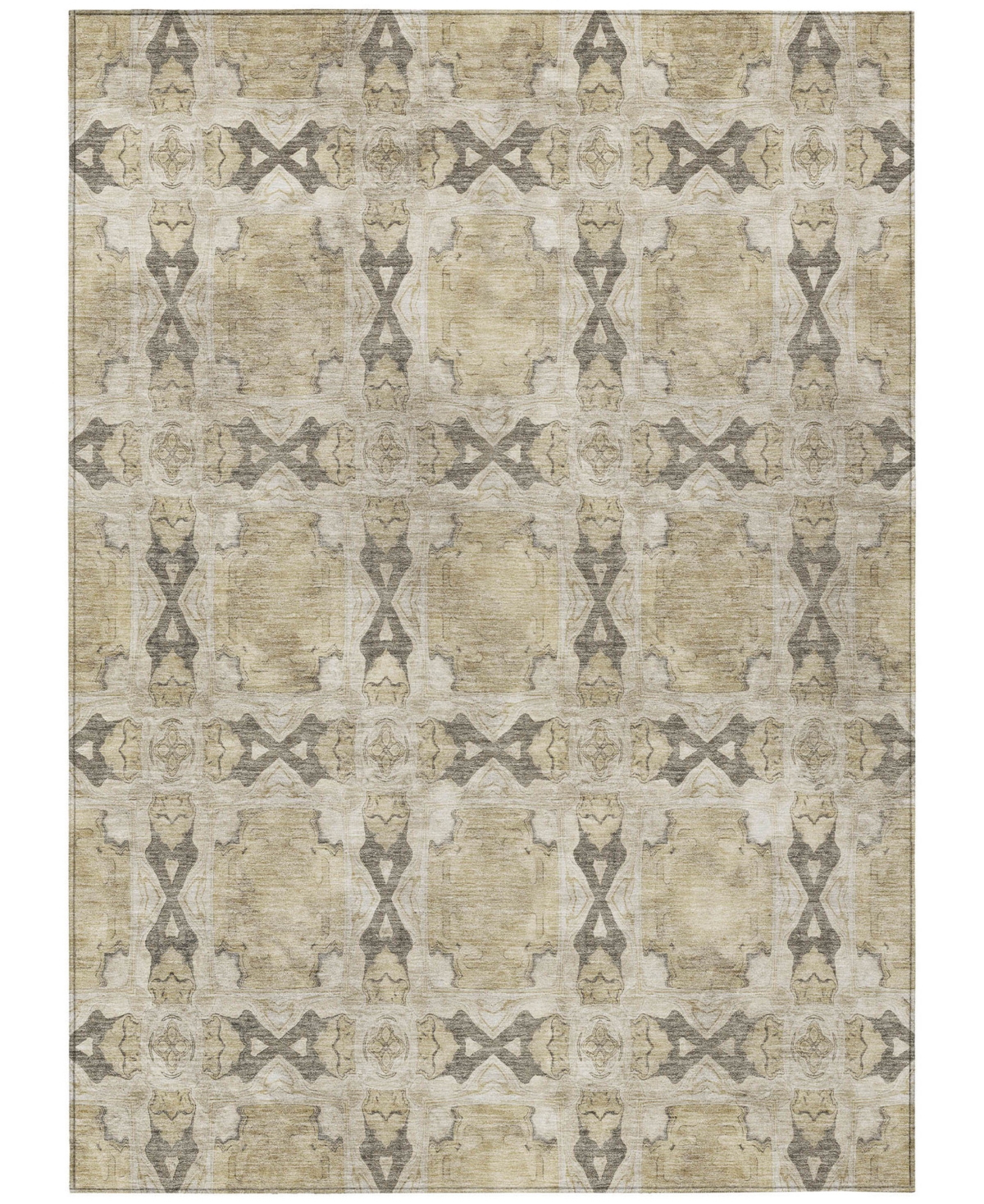 Addison Chantille Machine Washable Acn564 10'x14' Area Rug In Beige
