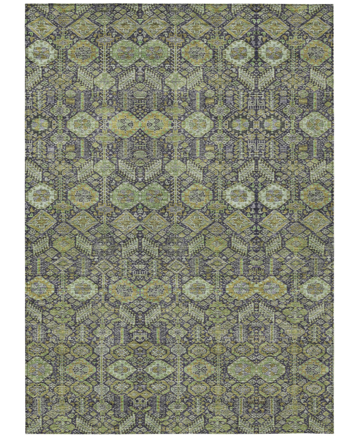 Addison Chantille Machine Washable Acn574 10'x14' Area Rug In Green