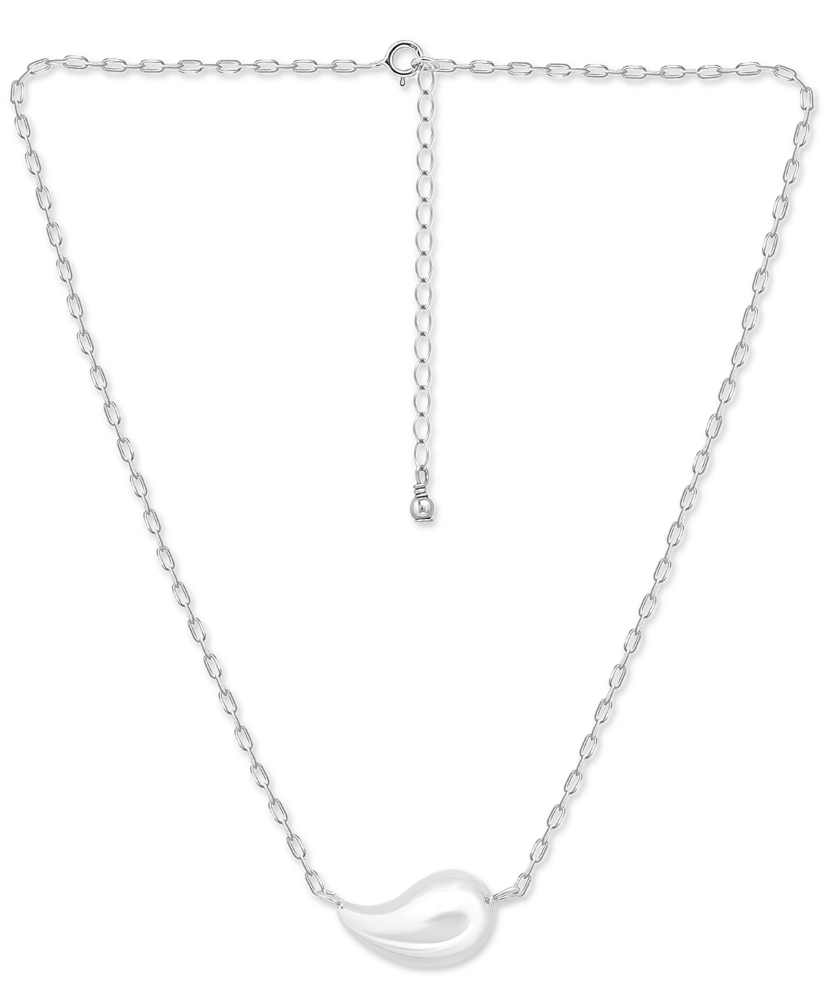Giani Bernini Teardrop Paperclip Chain 18