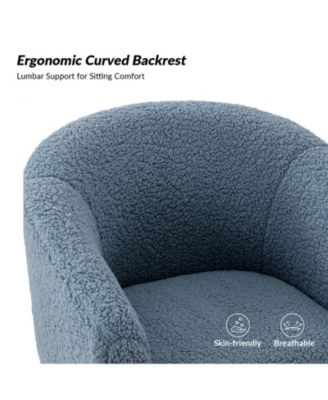 Connor Contemporary Polyester Accent Chair with Metal Legs