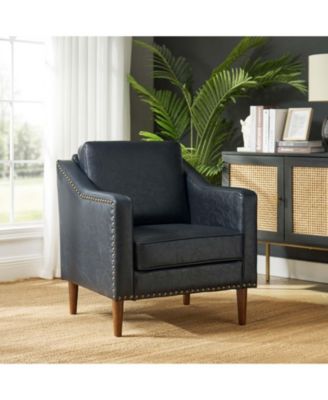 Karena Transitional Armchair with Nailhead Trims