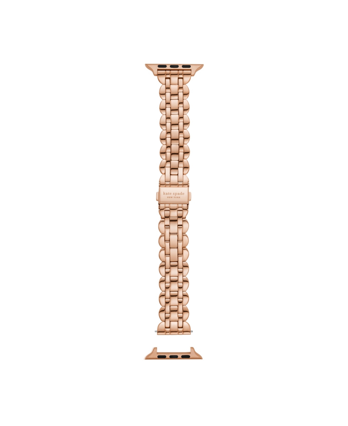 Shop Kate Spade Women's Rose Gold-tone Stainless Steel Band For Apple Watch, 42,44,45,49mm In No Color