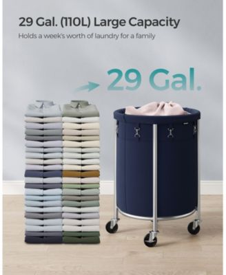 18.5 Gal. Laundry Basket with Wheels