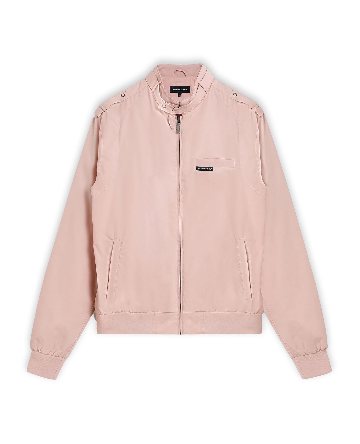 Женская куртка Members Only Classic Iconic Racer Jacket (Slim Fit), цвет: Светлый розовый — фото 6