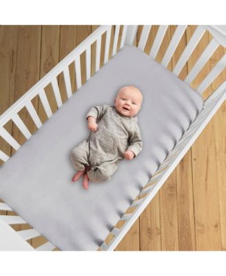 All-in-One Fitted Sheet & Waterproof Cover for 52" x 28" Crib Mattress (2-Pack)