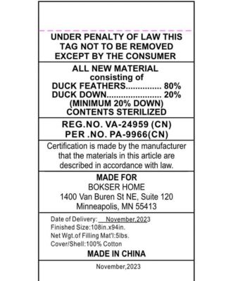 Extra Warm Feather & Down Duvet Comforter Insert - King/Cal King