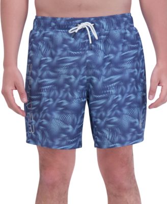 Men's Abstract Liquid Print Performance 7" Volley Shorts      