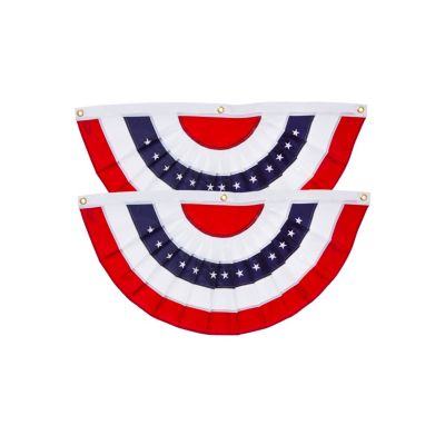 Patriotic Bunting, Medium- 58 x 27 Inches Outdoor Decor