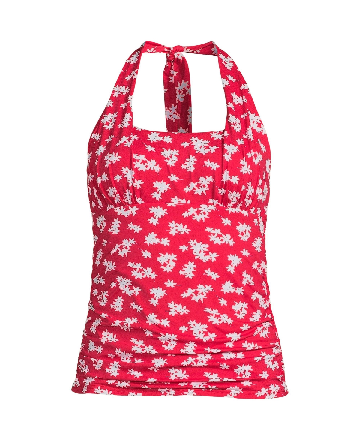 Lands' End Women's Chlorine Resistant Square Neck Halter Tankini Swimsuit Top
