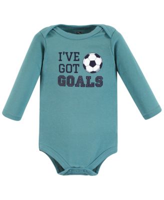 Baby Unisex Multipack of 7 Cotton Long-Sleeve Baby Bodysuits