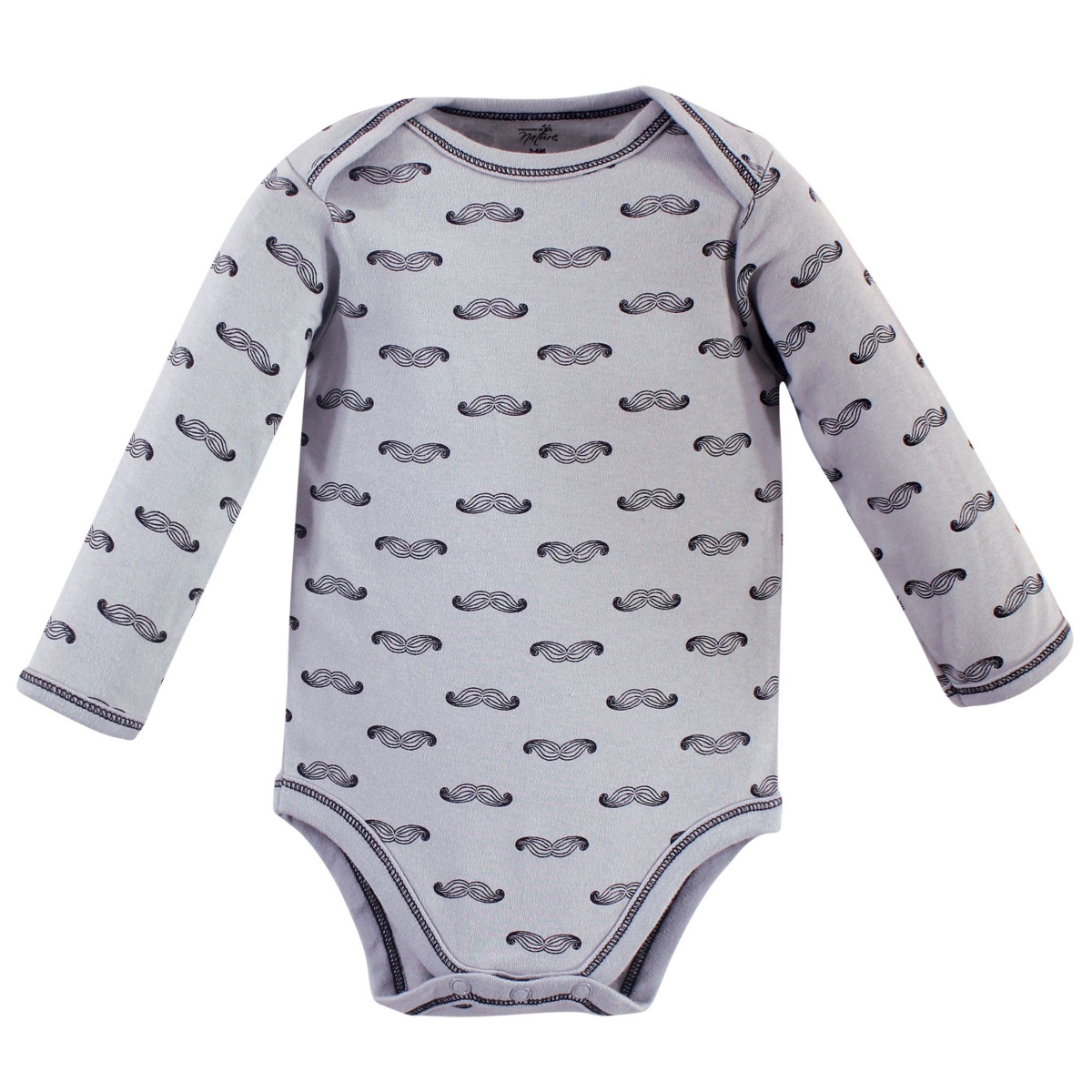 Touched by Nature Baby Boys Baby Organic Cotton Long-Sleeve Bodysuits 5pk,- Mr. Moon