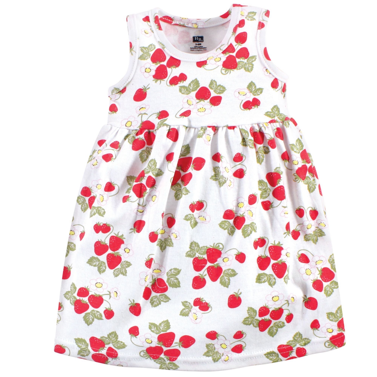 Hudson Baby Toddler Girls Hudson Cotton Dress and Cardigan 2pc Set, Strawberries