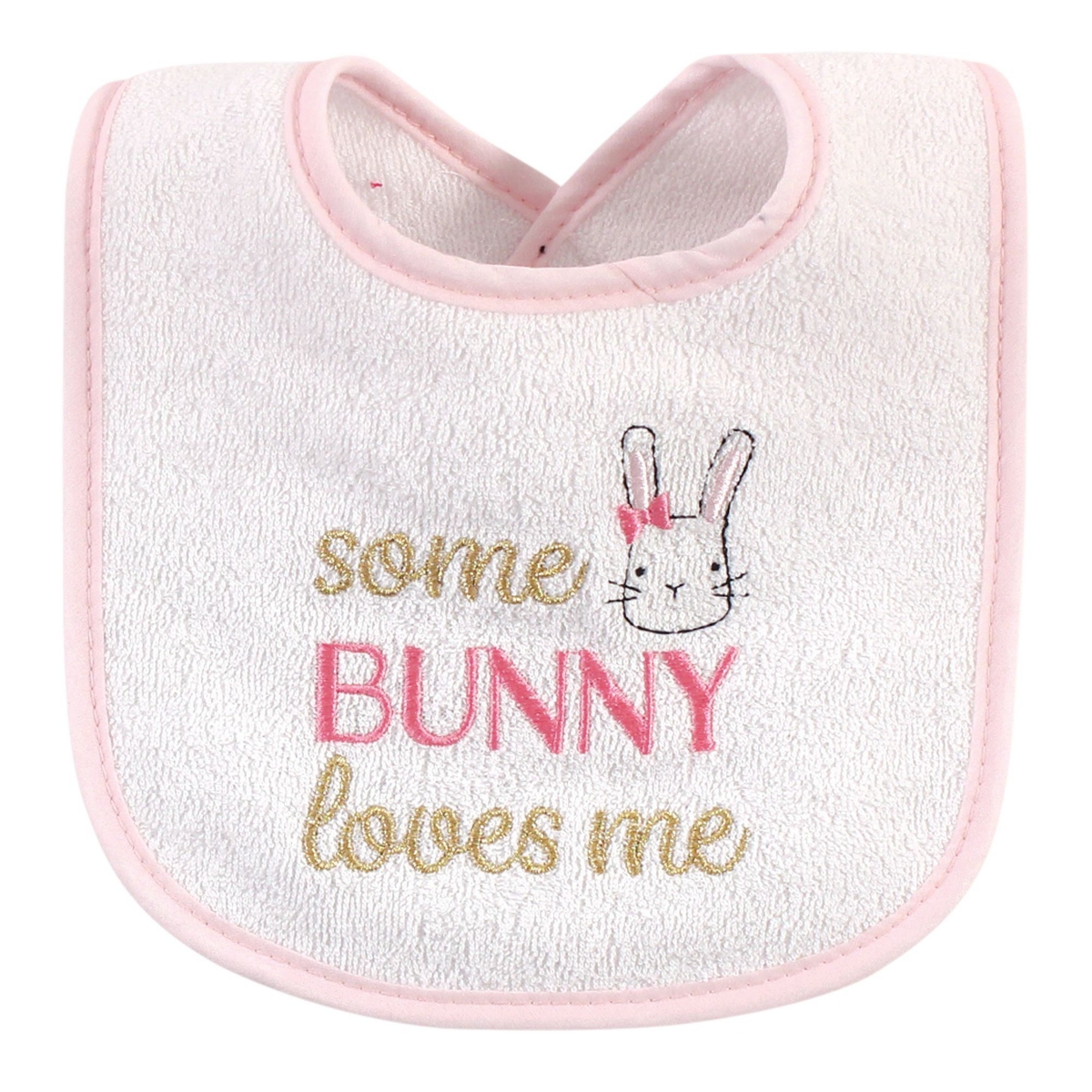 Hudson Baby Infant Girl Cotton Terry Drooler Bibs with Fiber Filling 10pk, Holiday Girl I Am One, One Size - Assorted Pre-Pack