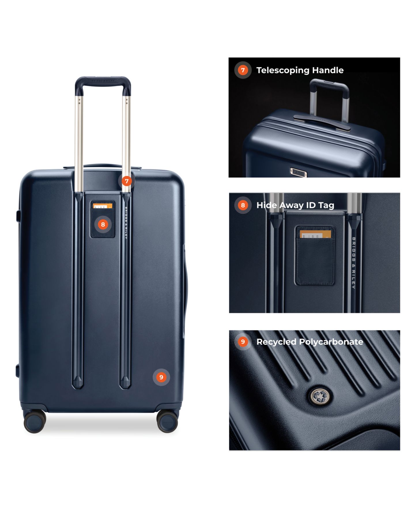 Чемодан Briggs & Riley Sympatico 3.0 Large Expandable Spinner, цвет: Чёрный — фото 20