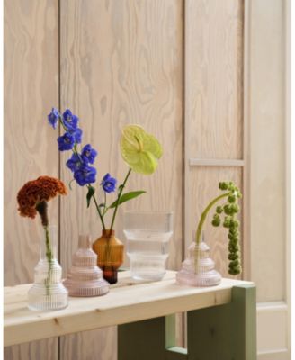 Pavilion Vase Dark Amber Vase