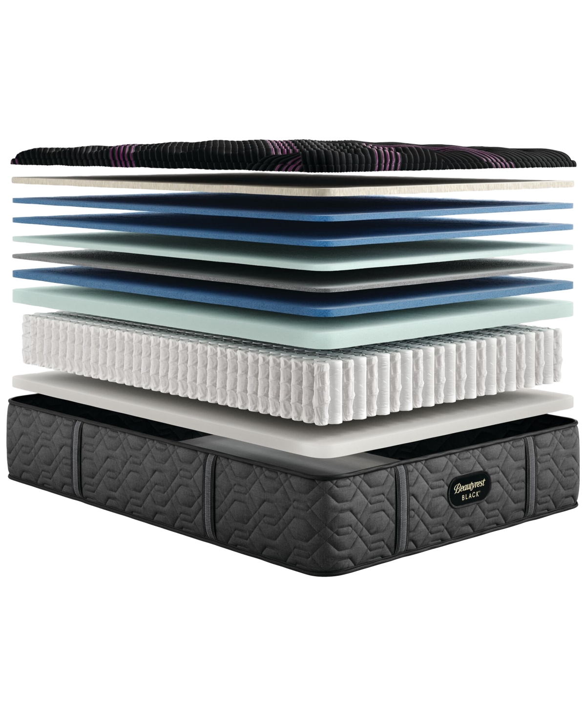 Beautyrest Black Series Two 16.25" Plush Pillowtop Mattress Set In No Color
