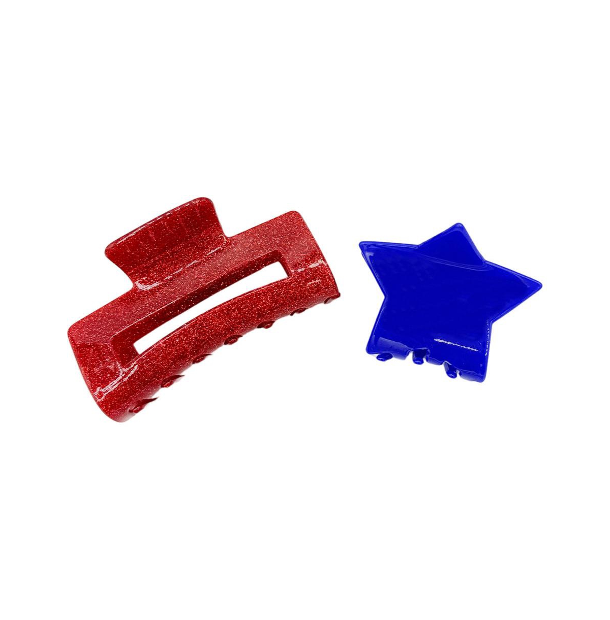 Clip Set - Red + Blue Star - Assorted pre-pack