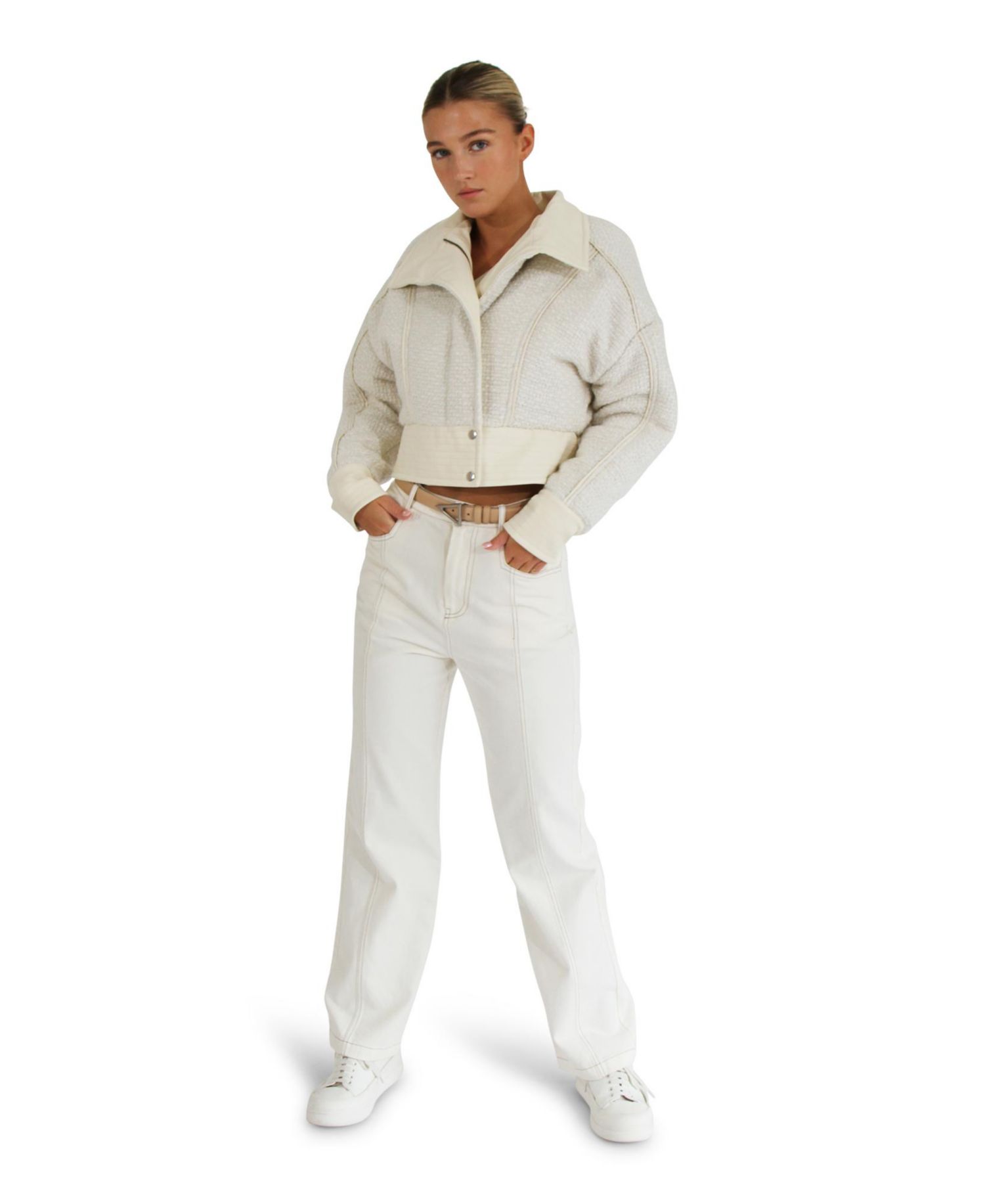 Women's Mad Love Cropped Bomber Jacket