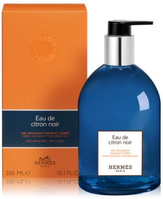 HERMES Eau de Citron Noir ハンド＆ボディージェル HERMÈS Eau de Citron Noir Hand & Body Cleansing Gel, 10.1 oz