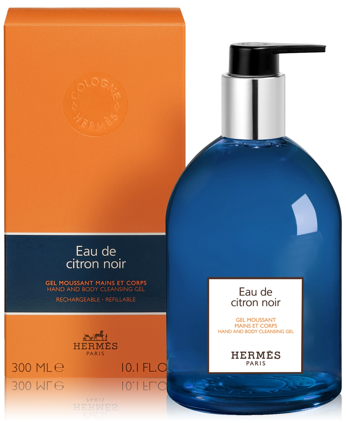 Hermes Eau De Citron Noir Hand And Body Cleansing Gel 300ml Bottle In No Color