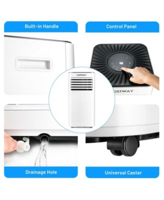 10000 BTU Portable Evaporative Air Cooler Dehumidifier with 24H Timer