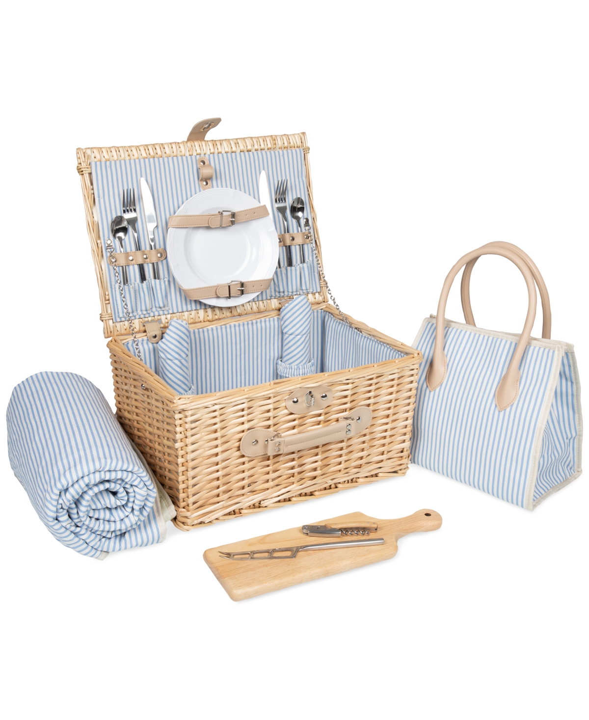 Serenade Picnic Basket, Service for 2, Exclusively at Macy's - Light Will