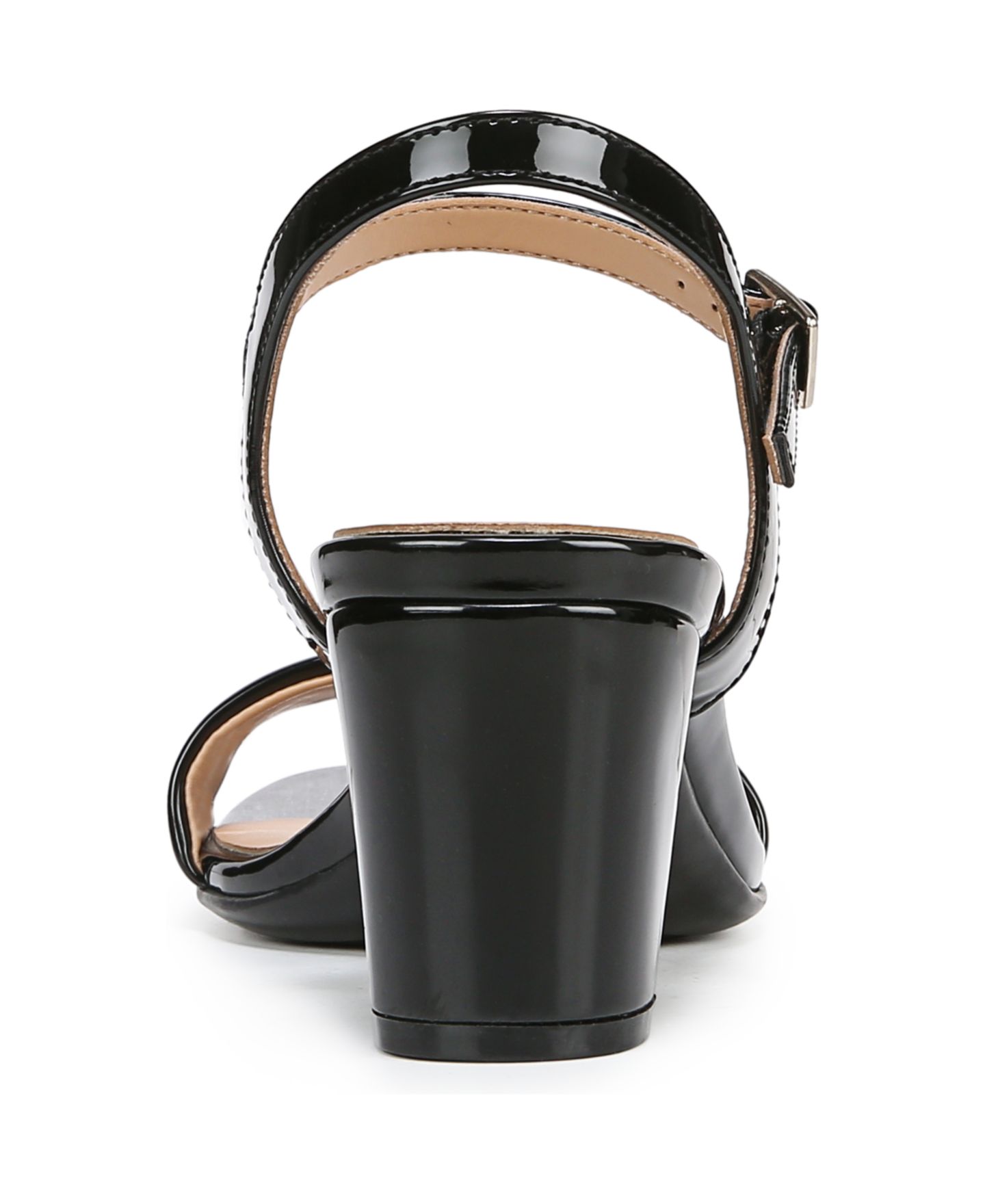 Женские сандалии Naturalizer Bristol Strappy, цвет: Чёрный искусственный лаковый — фото 3