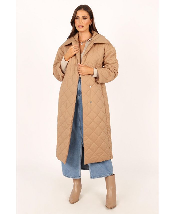 Petal and Pup Womens Kallie Quilted Tie Front Coat - Macy's