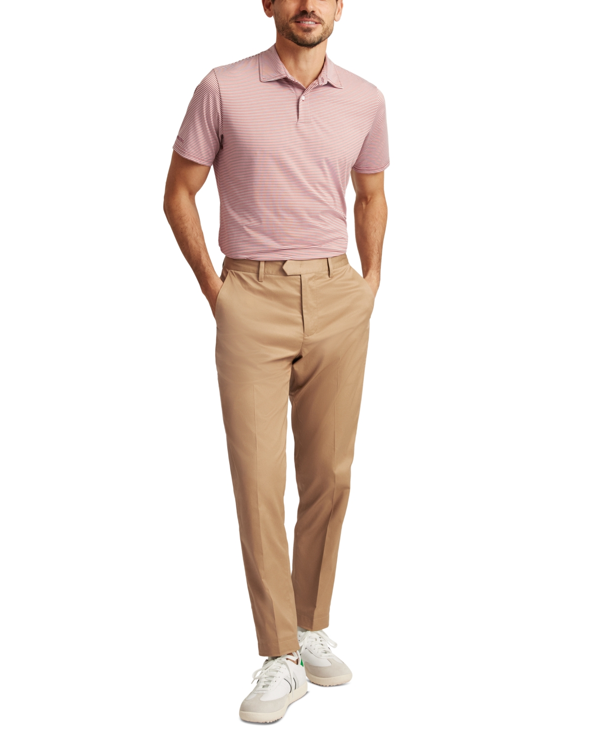 Bonobos Men's Stripe Performance Golf Polo Shirt - Vermazza