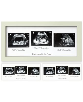 Trio Baby Sonogram Picture Frame, Baby Ultrasound Picture Frames for Baby Nursery, Mom to Be Gifts