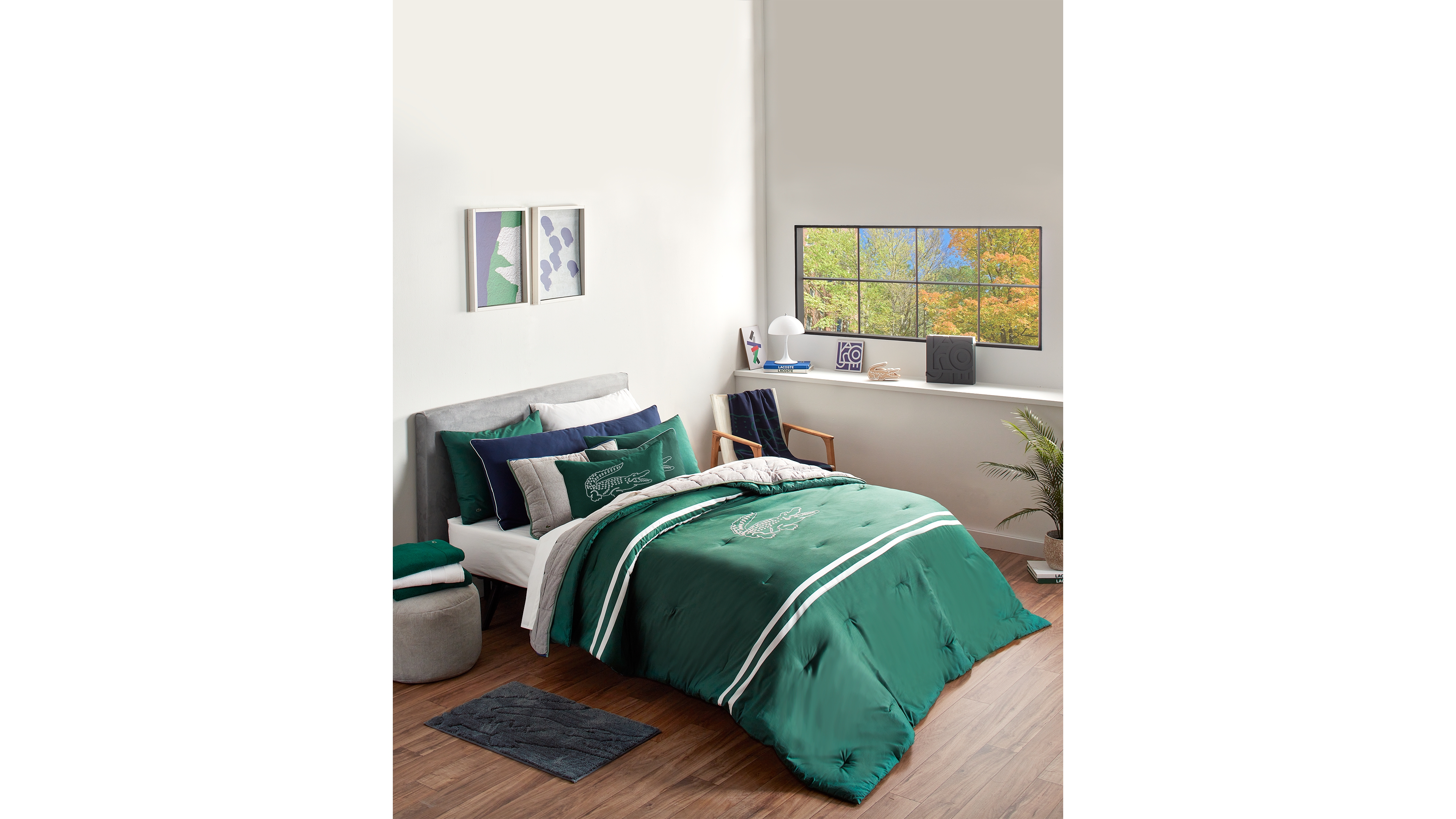 Lacoste Home Big Croc 3-Pc. Comforter Set, King