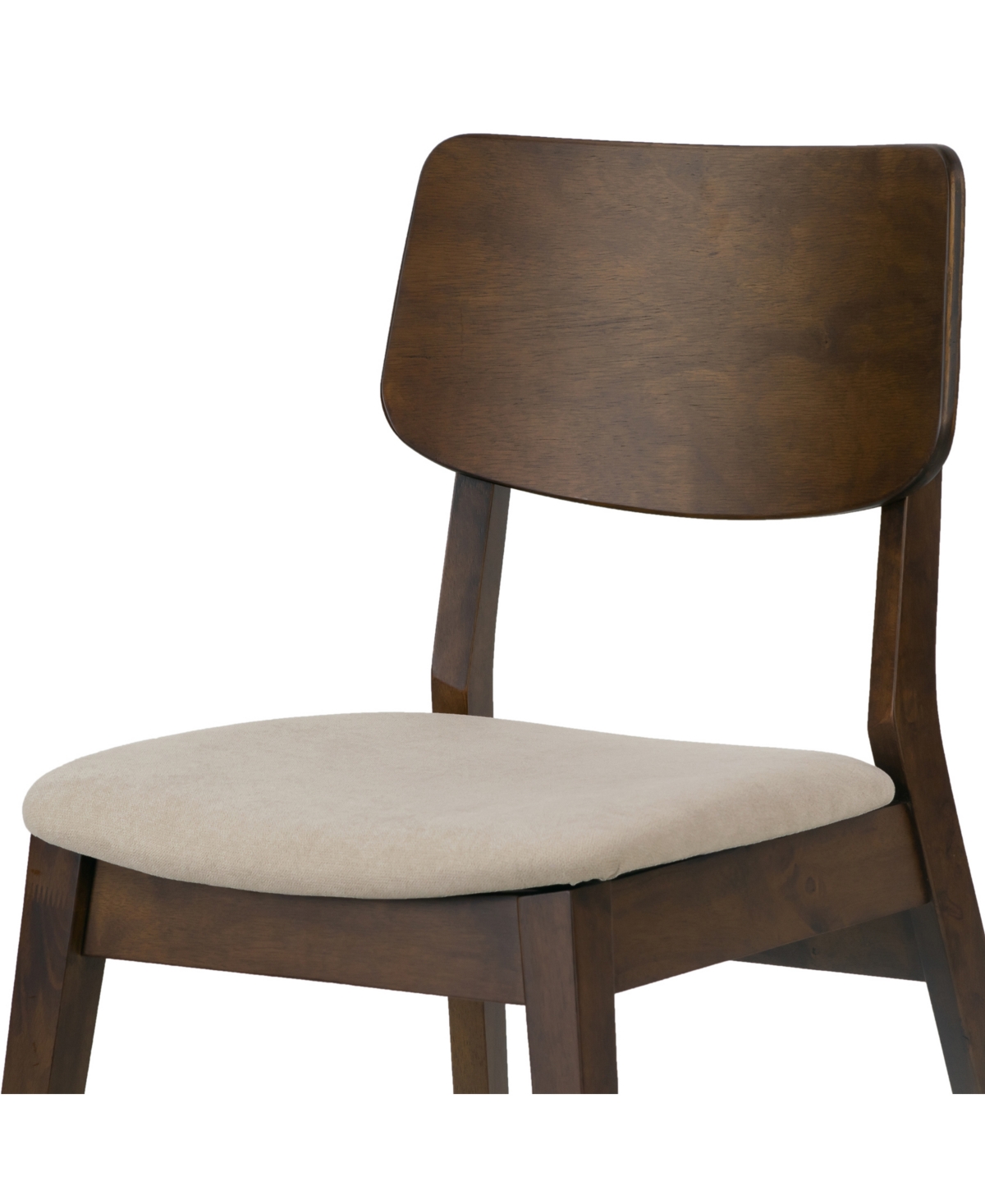 Glamour Home 32.28" Astin Rubberwood, Fabric Dining Chair, Set Of 2 In Multi