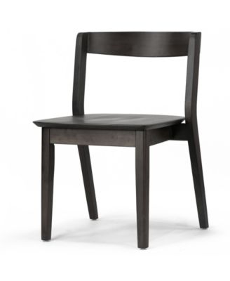 29.53" Astor Rubberwood Dining Chair, Set of 2