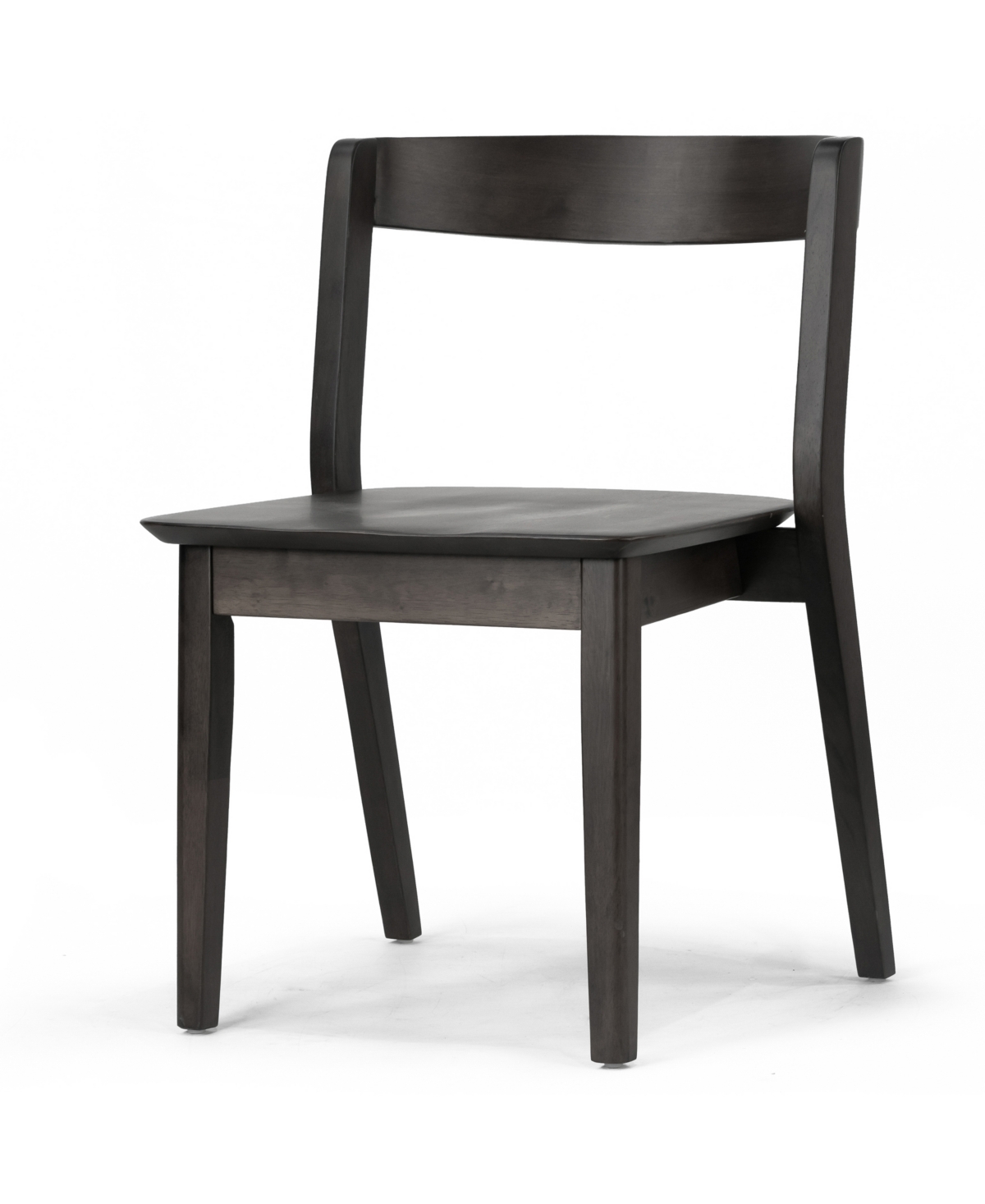 Glamour Home 29.53" Astor Rubberwood Dining Chair, Set Of 2 In Black