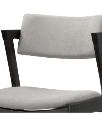 31.3" Auden Rubberwood, Fabric Dining Chair, Set of 2