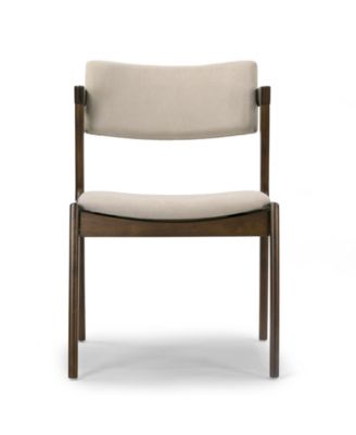 31.3" Auden Rubberwood, Fabric Dining Chair, Set of 2