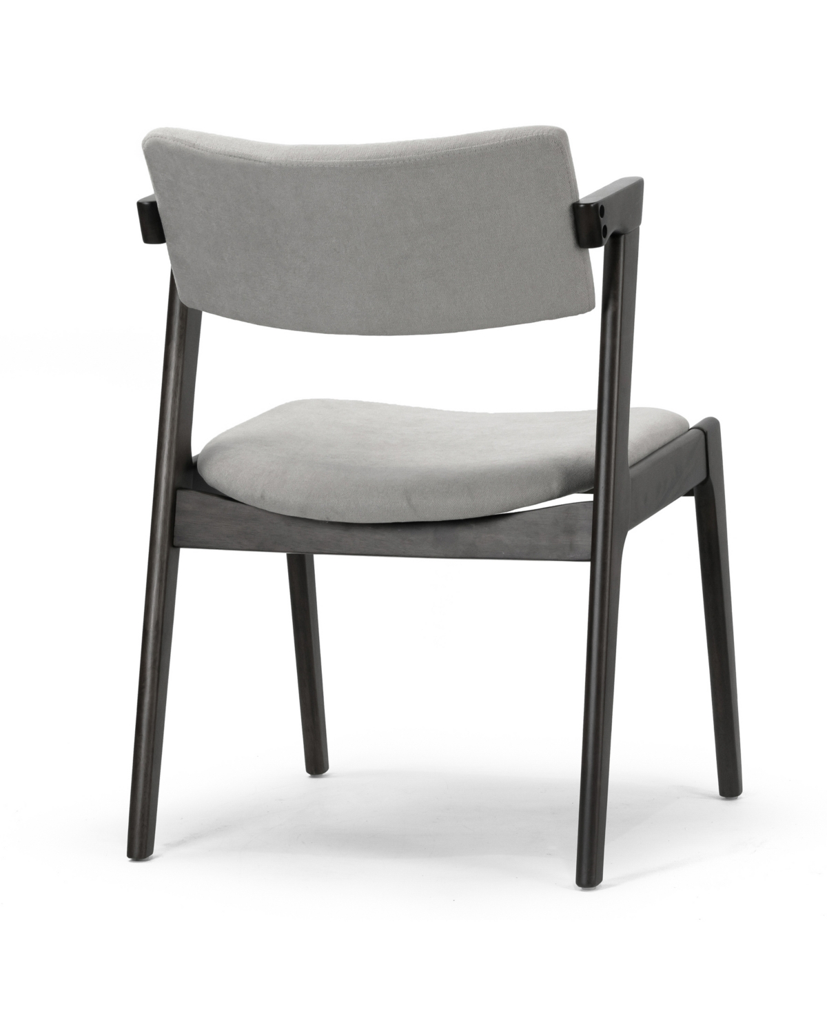 Glamour Home 31.3" Auden Rubberwood, Fabric Dining Chair, Set Of 2 In Grey