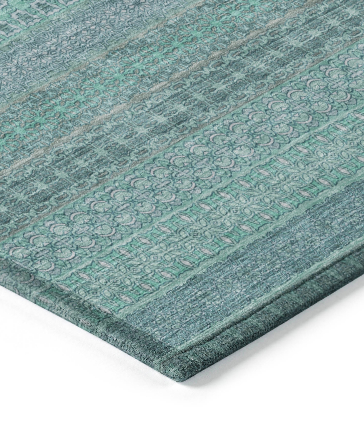 Shop Addison Chantille Machine Washable Acn527 10'x14' Area Rug In Turquoise