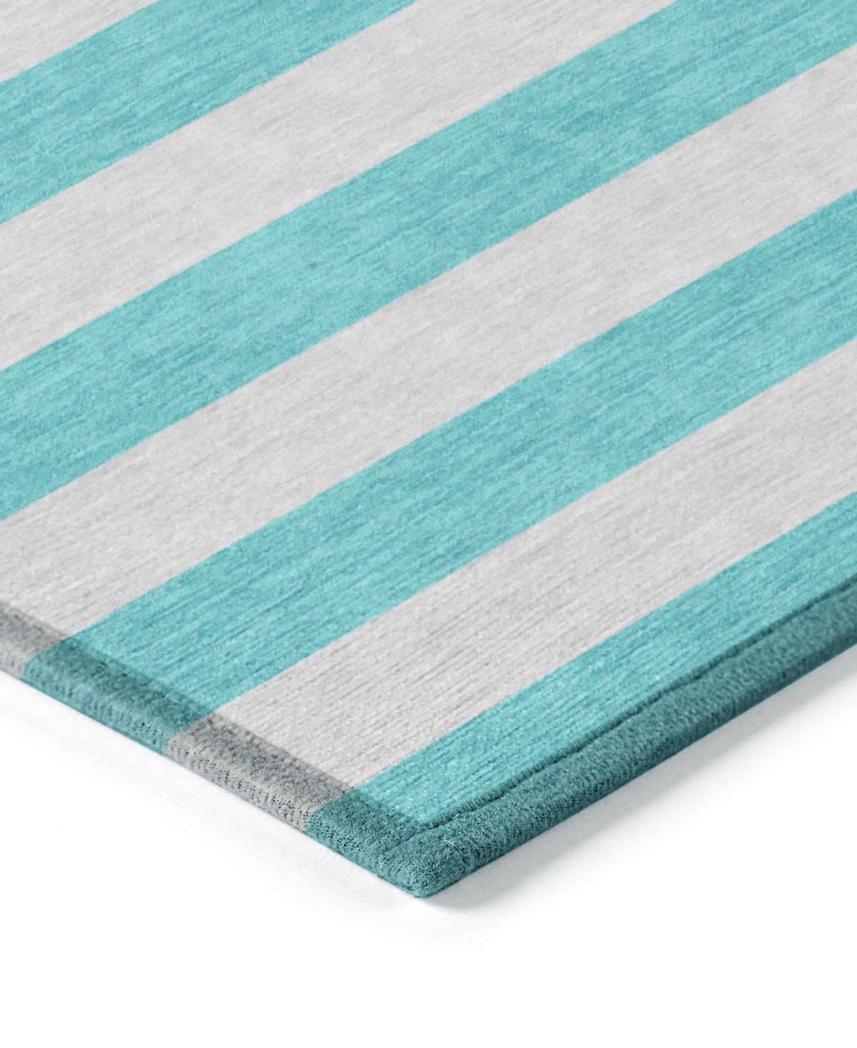 Addison Chantille Machine Washable Acn530 8'x10' Area Rug In Turquoise