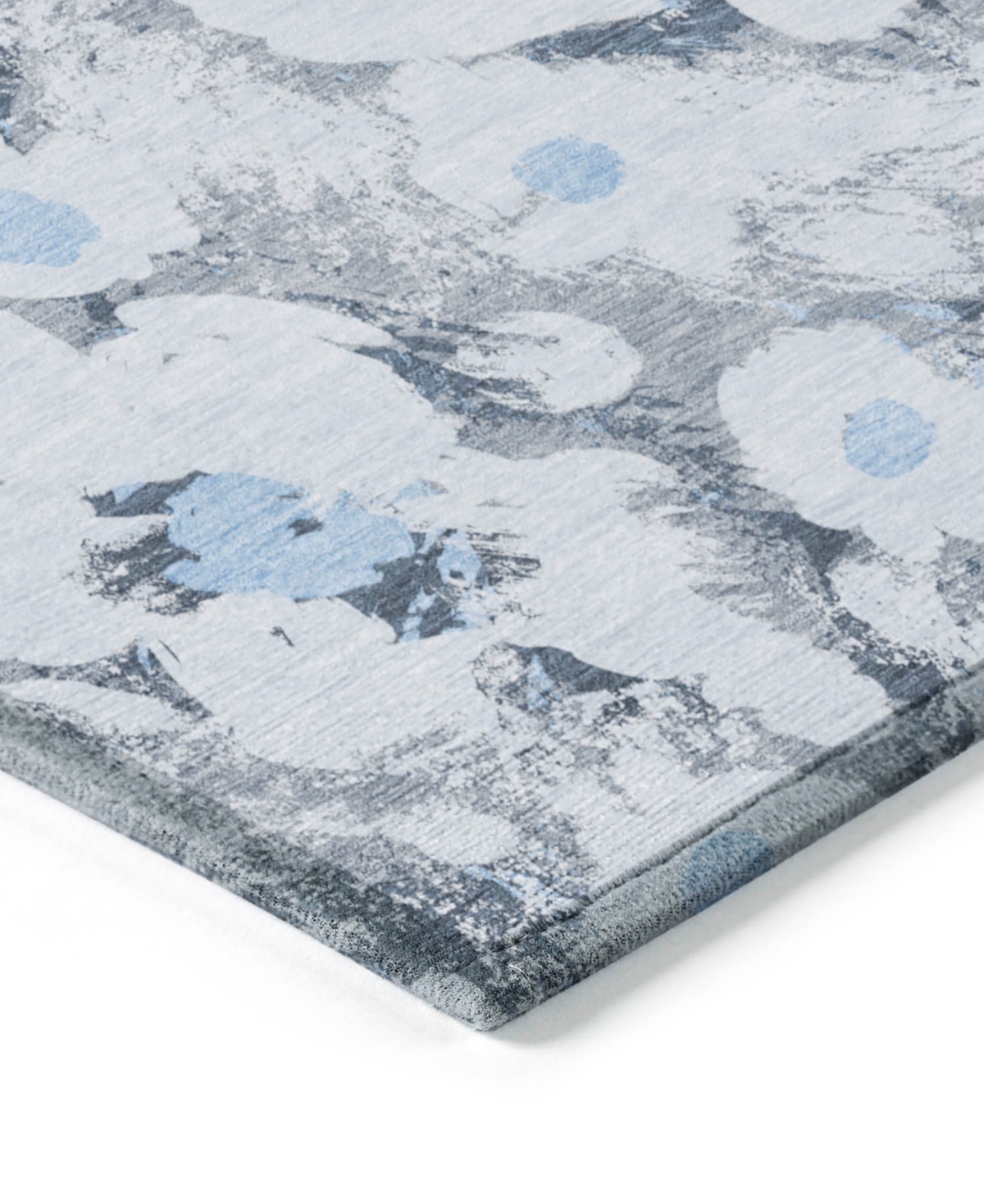 Addison Chantille Machine Washable Acn538 2'3x7'6 Runner Area Rug In Denim