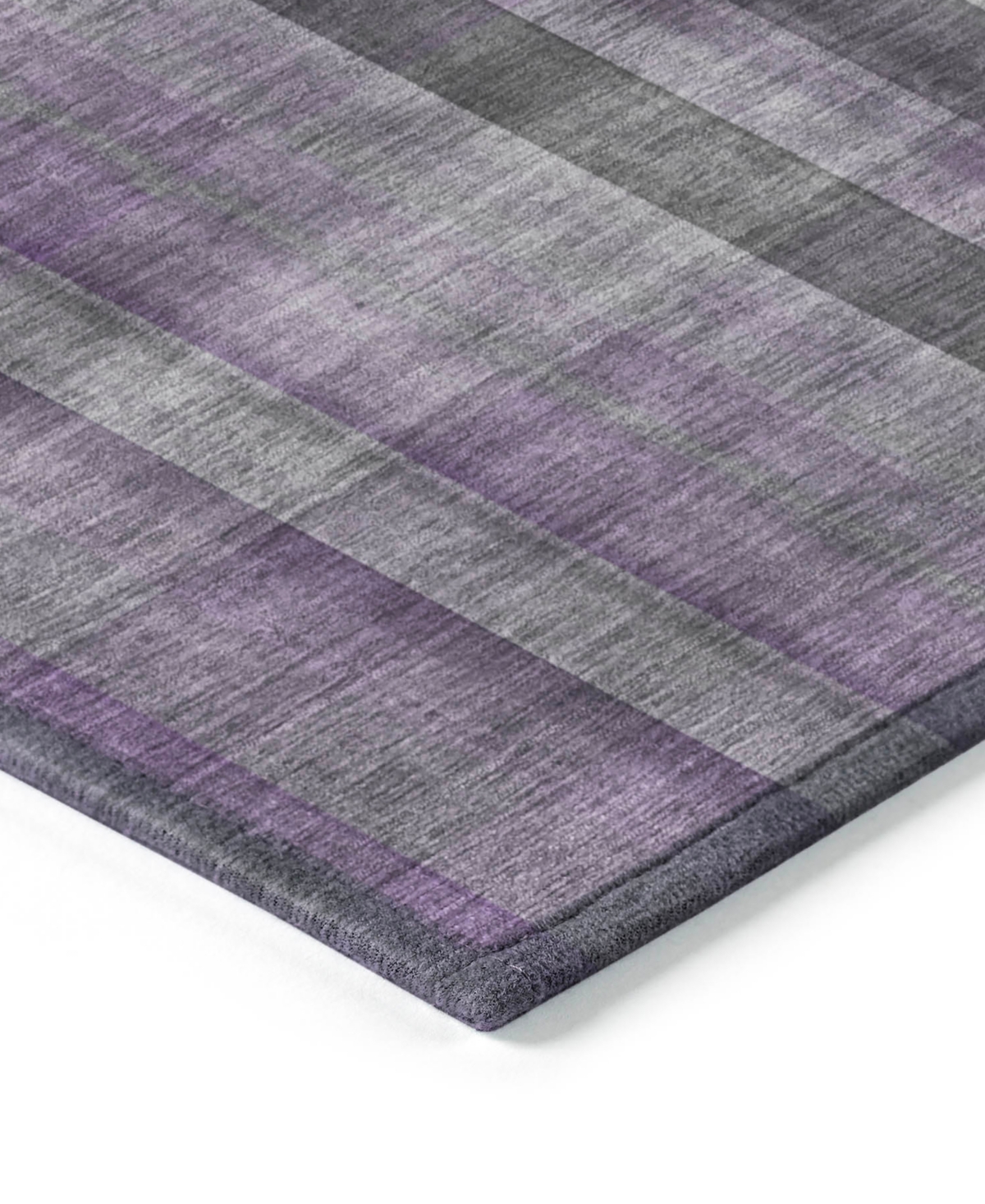 Addison Chantille Machine Washable Acn548 9'x12' Area Rug In Purple