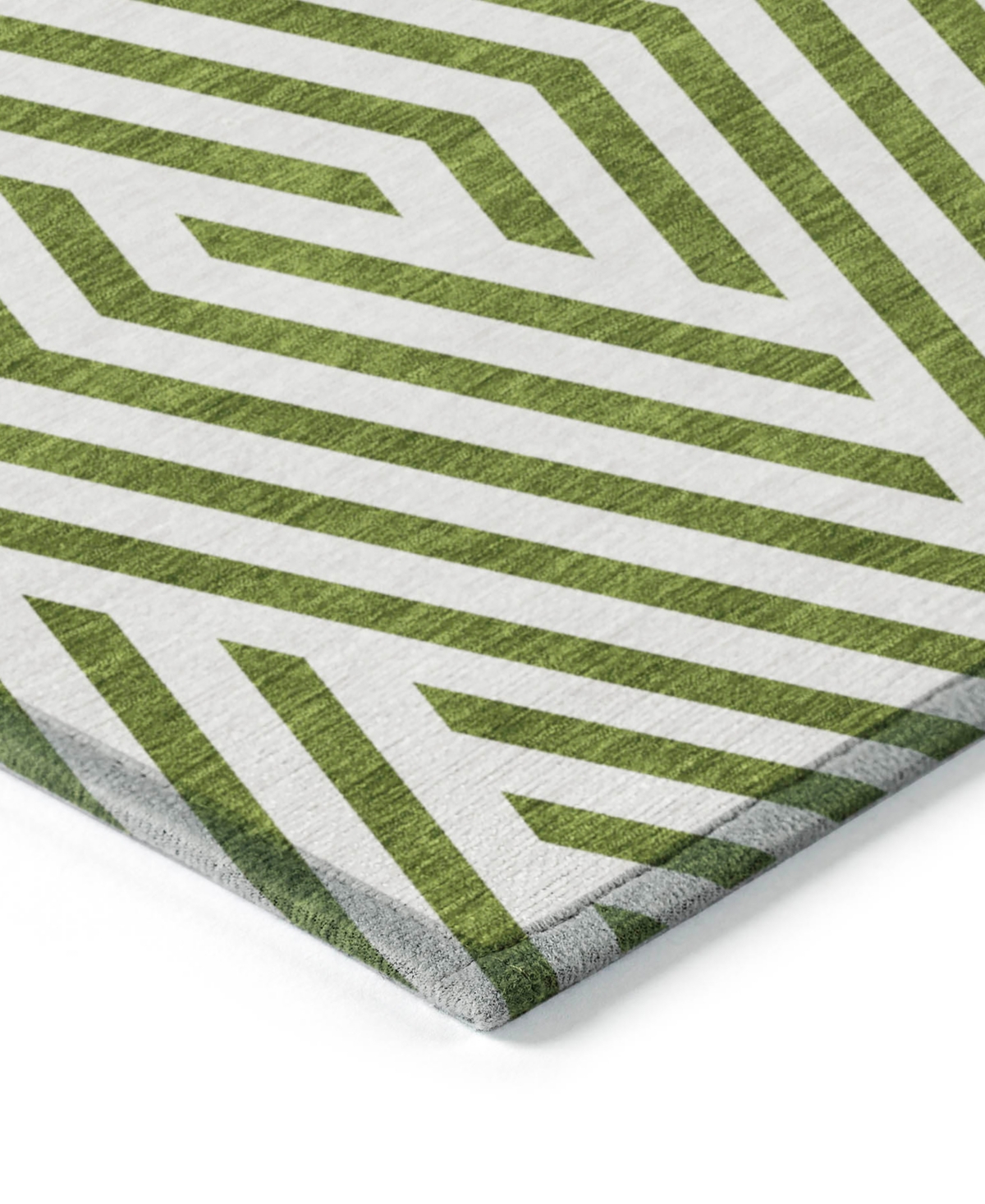 Addison Chantille Machine Washable Acn550 8'x10' Area Rug In Olive