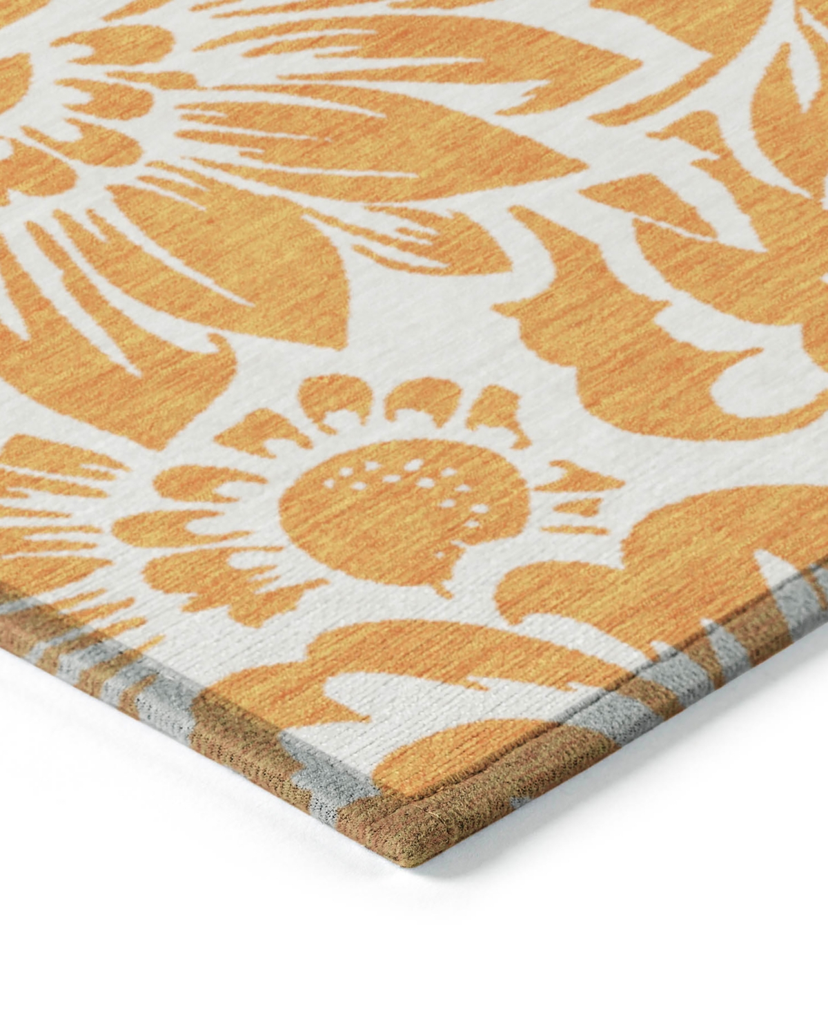 Addison Chantille Machine Washable Acn551 8'x10' Area Rug In Orange
