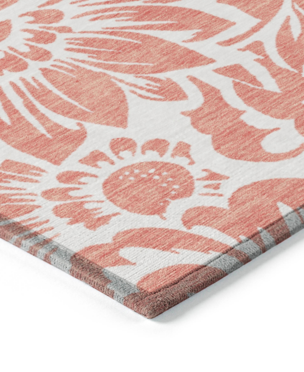 Addison Chantille Machine Washable Acn551 9'x12' Area Rug In Salmon