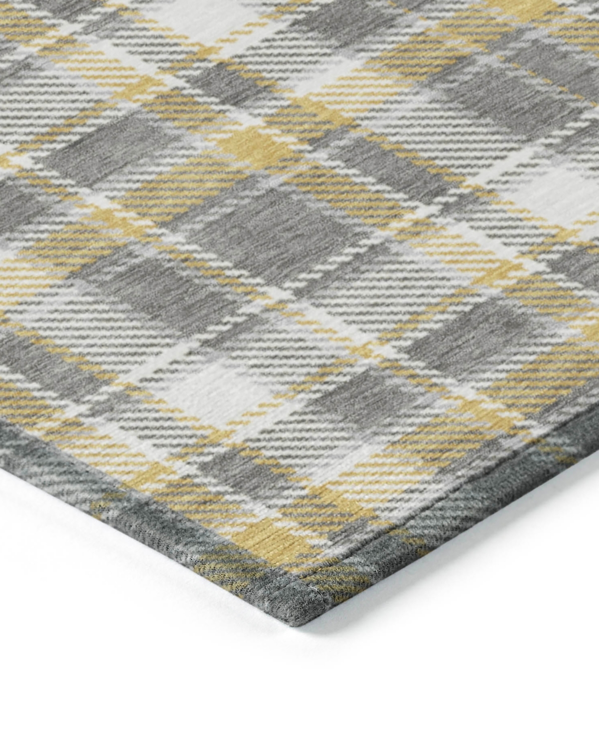 Addison Chantille Machine Washable Acn563 5'x7'6 Area Rug In Gray