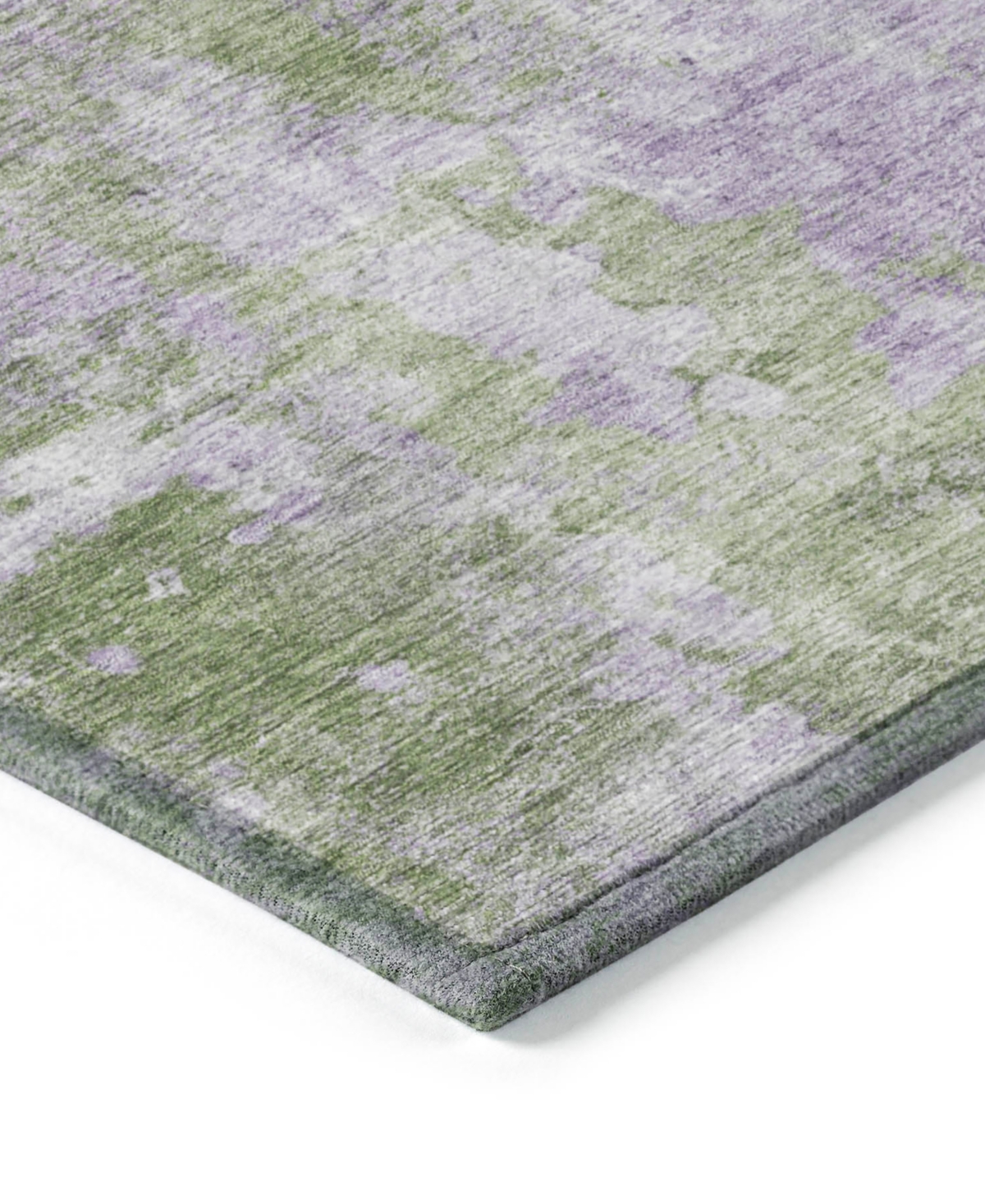 Addison Chantille Machine Washable Acn573 5'x7'6 Area Rug In Green
