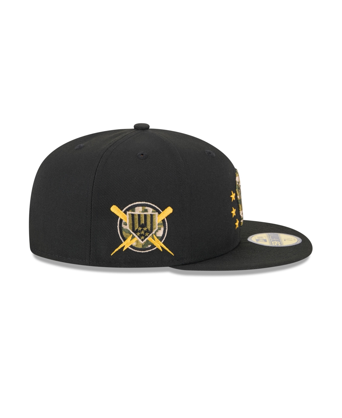 New Era Men's Black Milwaukee Brewers 2024 Armed Forces Day On-field 59fifty Fitted Hat In Black