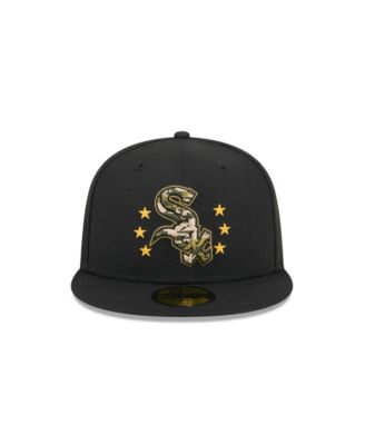 Men's Black Chicago White Sox 2024 Armed Forces Day On-Field 59FIFTY Fitted Hat