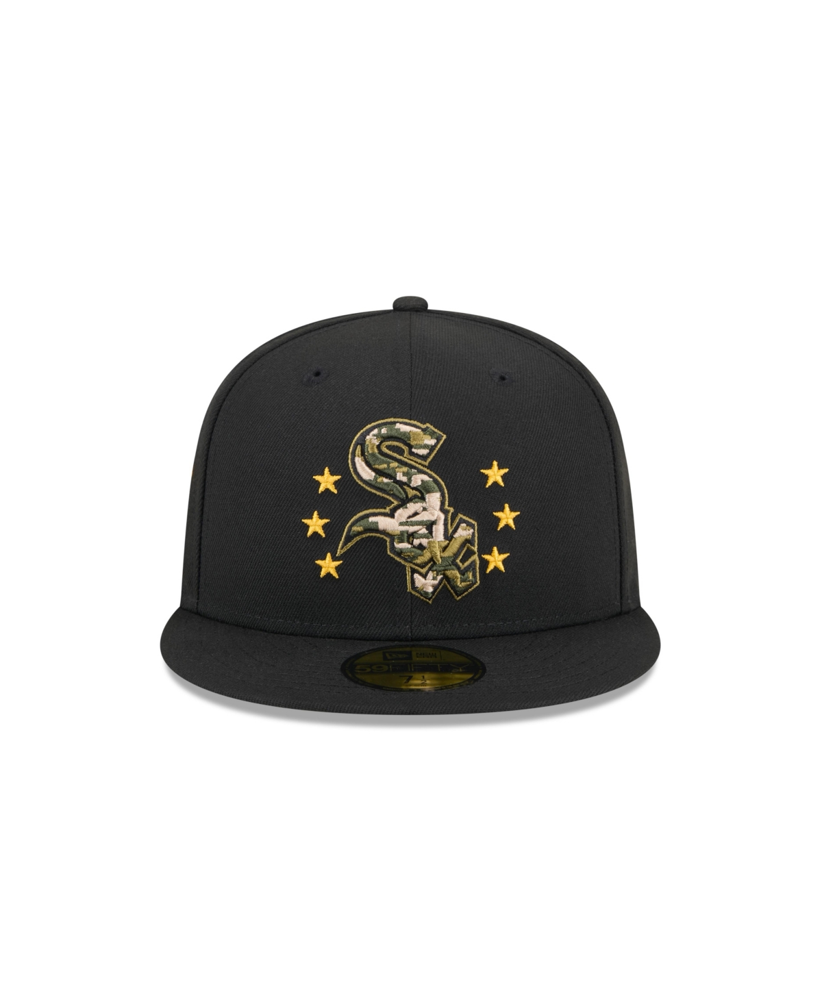 NEW ERA MEN'S BLACK CHICAGO WHITE SOX 2024 ARMED FORCES DAY ON-FIELD 59FIFTY FITTED HAT 