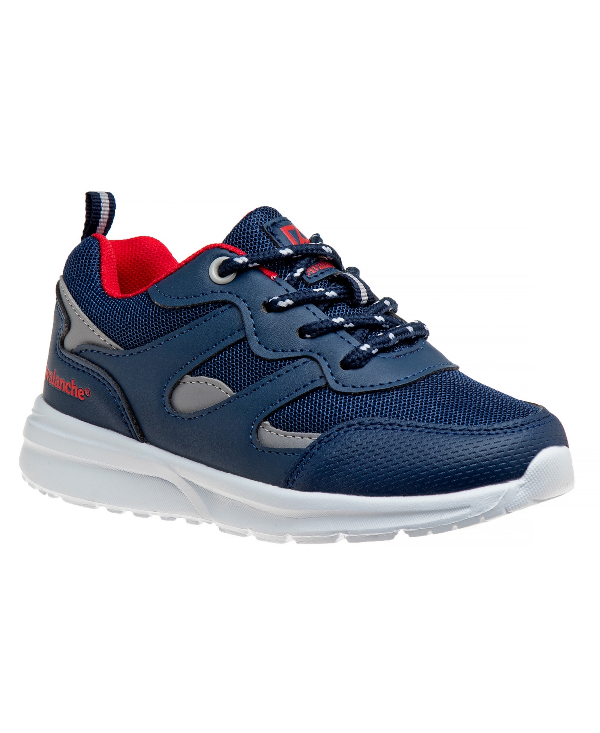 Shop Avalanche Little And Big Boys Slip-resistant Casual Sneakers In Navy,grey